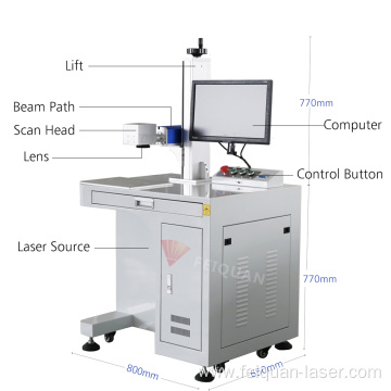 30w fiber laser marking machine for depth marking